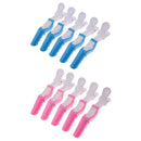 5x Alligator Hair Clips Salon Hairdressing Claw Clamp Salon Hairpins (Blue)