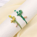 Charm Bracelet Cartoon Dinosaur Bracelet Beads Chain Dinosaur Braided Hand Rope