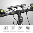 Bike Handlebar Extender Lightweight Durable Alloy Bracket Holder (Black)