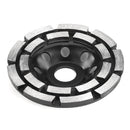 Diamond Segment Grinding Cup Wheel Disc 2 Row Stone Brick Grinder (115mm) Newly