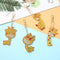 4pcs DIY Diamond Giraffe Keychain Full Special Shaped Drill Painting Kit Newly