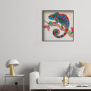 5D DIY Diamond Painted chameleon Partial Special Rhinestone Set