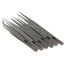 UN3F 6pcs Industrial Anti-Static Tweezers Maintenance Tool Kit TS10-15