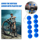 10pcs MTB Bicycle Headset Cover Stem Road Bike Hexagon Screw Cap (Blue M6) Newly