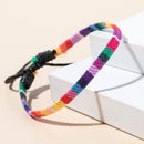 Gifts Attractive Rainbow Weave Anklet Foot Rope Rope Bracelet Gift For Couple
