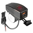 PD QC3.0 USB Motorcycle Charger with Voltmeter Waterproof Power Supply Adapter