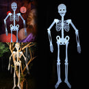 Halloween Luminous Skeleton Decor Full Body Movable Joints Skeleton Party Prop