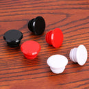 2pcs Bicycle Handlebar Plug Plastic Mountain Bike Grips End Covers (White)