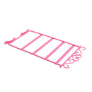 Earrings Necklace Ear Studs Jewelry Display Rack Metal Stand Holder(Pink)