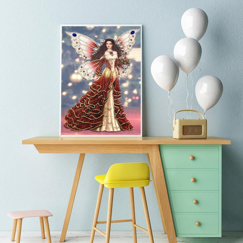5D DIY Special Shaped Diamond Painting Beauty Cross Stitch Kit Bedroom Decor