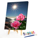 Moon and Flowers 40x50cm Oil Paint By Numbers Picture DIY