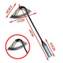 1x All steel Hardened Hollow Hoe Handheld Weeding Rake Vegetables Planting J6T2