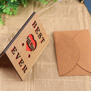 Mothers Day Greeting Card From Daughter/Son, DIY Wood Mum Card with Envelop