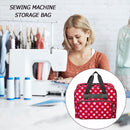 Sewing Machine Handbag Crochet Kits Print Travel Carrying Case (Red) Newly