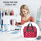 Sewing Machine Handbag Crochet Kits Print Travel Carrying Case (Red) Newly
