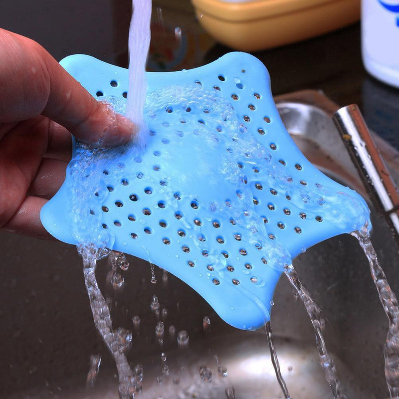 Sea Star Soft PVC Kitchen Cleaner Sink Filter Sewer Drain Strainers(Blue)