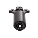 Male 12V Black Plastic Car Male Pendant Plug 7 PIN American