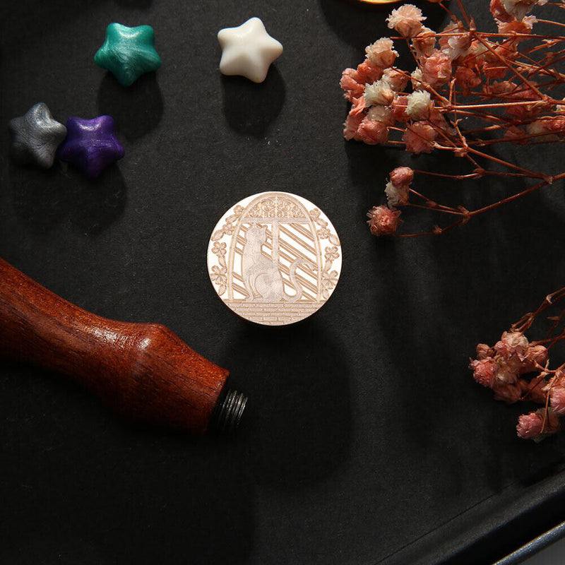 Animal Retro Wax Seal Stamp Head Fire Paint for Wedding Invitations (DW16)