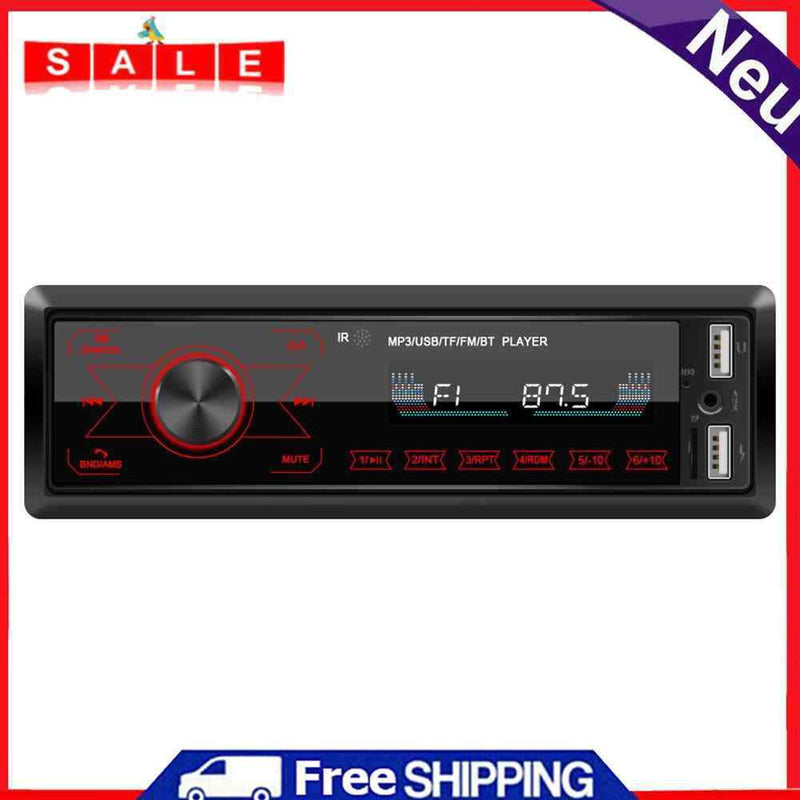 M10 Single 1 DIN Car Stereo MP3 Player In Dash Bluetooth AUX-in Radio Head Unit