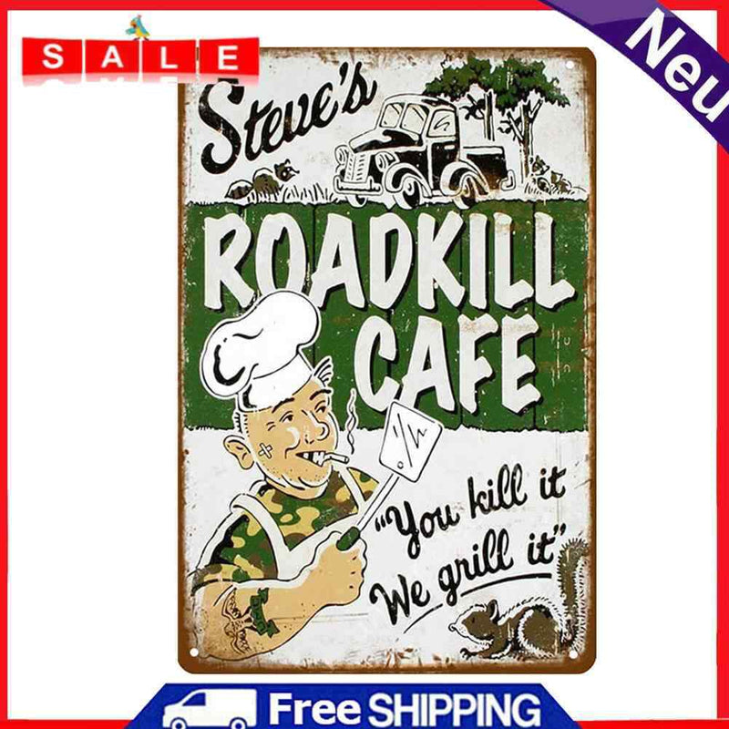 Home Weatherproof Retro Chic Italian Hot Cocoa Sign Iron Painting Wall Drawing