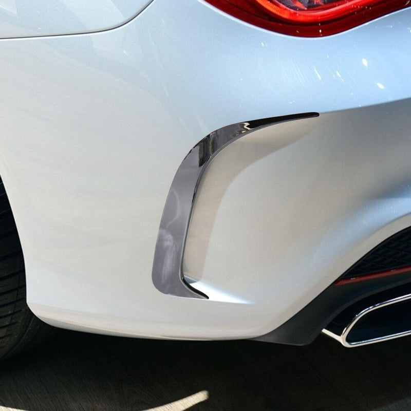ABS Plastic Rear Bumper Vent Canards for Mercedes-Benz CLA 200 250 45 AMG 14-18