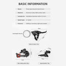 MTB Bike Transmission Dial Set Front Rear Finger Dial Derailleur (Rear) Newly