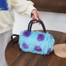 Fashion Women Animal Print Plush Leather Purse Crossbody Shoulder Messenger Bag