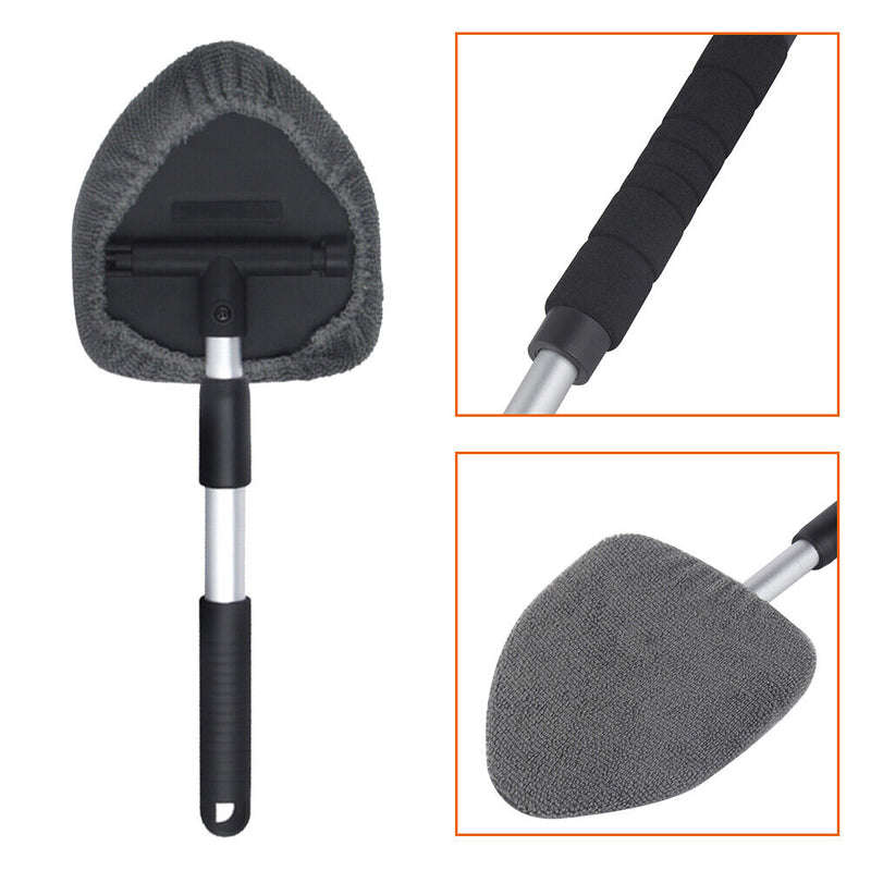 Car Windshield Window Cleaner Brush Telescopic Glass Cleaning Snow Scraper Newly
