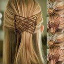 Clip Hair Maker Magic DIY Bun Hair Combs Beads Comb Metal Hairpins Headband