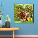 Full Round Drill Picture DIY Costume Dog Diamond Painting Poster (W567)