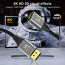 Displayport Extension Cable 8K DP Male to Female 4K Adapter Cord (2m)