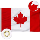 Stitched Single-sided Printing Maple Leaf Canada Flag Canadian National Banner