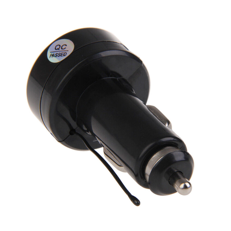 12V 24V Car Truck Cigarette Lighter Socket Digital Thermometer Voltmeter