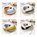 Headwear Striped Wide Side Headband Cross Knot Turban Women Hairband Hair Hoop