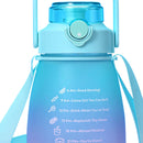 Gradient Water Bottle Portable Sports Leakproof Marker Water Kettle (B) Newly