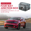 4 Way Power Distribution Block 0GA in to 4GA Out for Car Audio Stereo Amp Newly