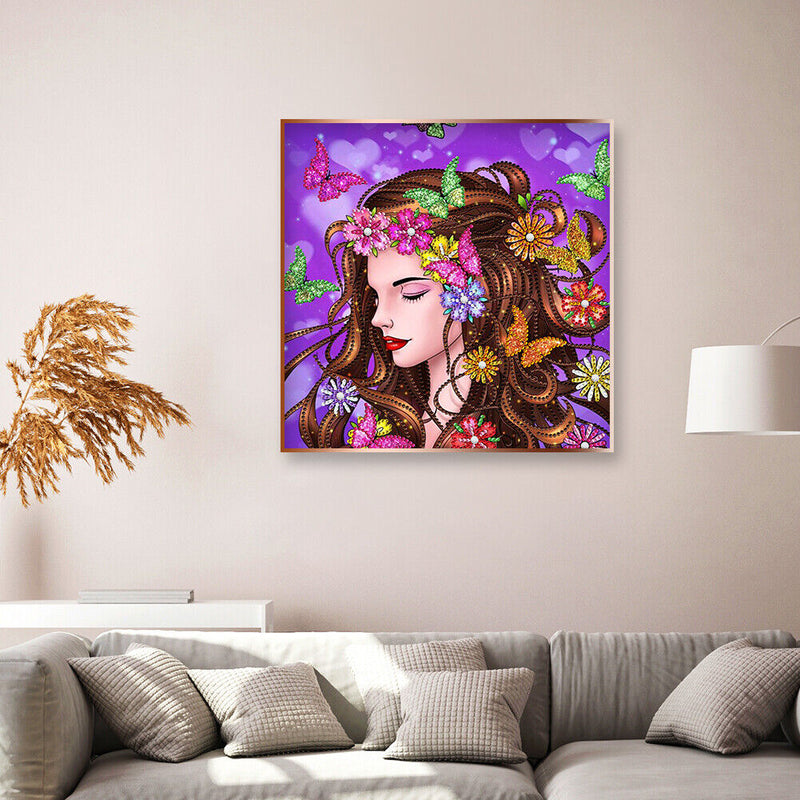 Mosaic Part Drill Special Shaped DIY Butterfly Beauty 5D Diamond Painting