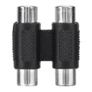 RCA Female to RCA Female Connector AV Cable Plug Jack Adapter(2 in1)  Newly