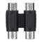 RCA Female to RCA Female Connector AV Cable Plug Jack Adapter(2 in1)  Newly
