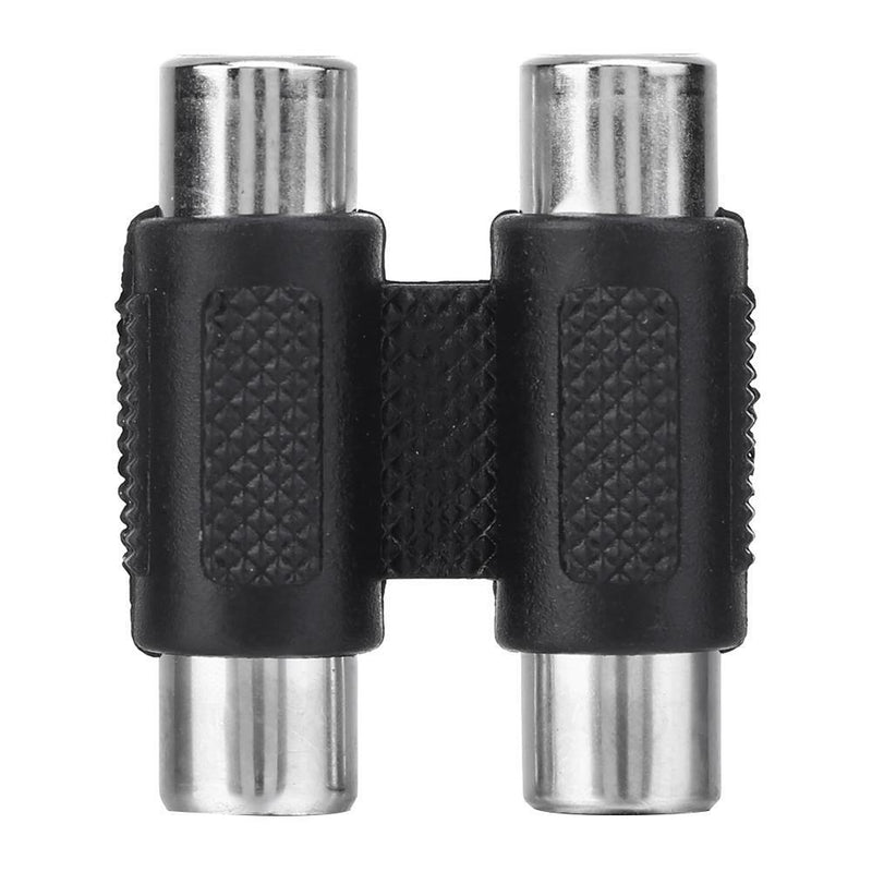 RCA Female to RCA Female Connector AV Cable Plug Jack Adapter(2 in1)  Newly