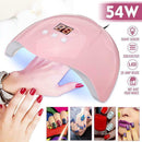 54W Nail Lamp UV LED Nail Lamp 36 Lights Gel Polish Dryer Tool Curing Nail L7C9