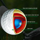 LED Light Up Golf Ball Glow in the Dark Night Multicolor Training Practice Ball