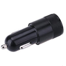Metal Dual USB 2.1A Car Cigarette Lighter Adapter Charger(Black)