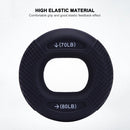 70-80LB Hand Grip Finger Gripper Ring Strength Trainer Exerciser (Black) Newly