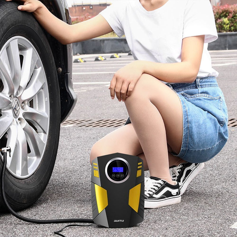Detection 12V Lnflator Air Pump Auto Parts Digital Tire Lnflator Air Compressor