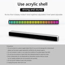 USB 5V Sound Control Colorful Light RGB 32 LED Pickup Lamp Bar (White)