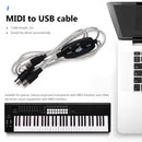 USB In-Out Converter PC to MIDI Cable Music Keyboard Adapter for Electric P