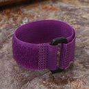 Nylon Fish Pole Belt Holder Tie Fastener Hook Loop Fishing Gadgets (Purple)