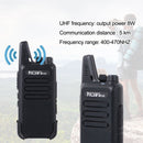 Mini for Hunting UHF 2W Radio Walkie Talkie Long Range Two Way