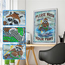DIY Diamond Painting Kits Partial Special Shape Drill Letter Animal Rhineston